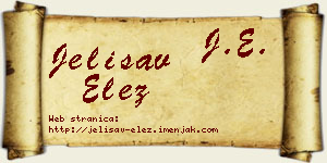 Jelisav Elez vizit kartica